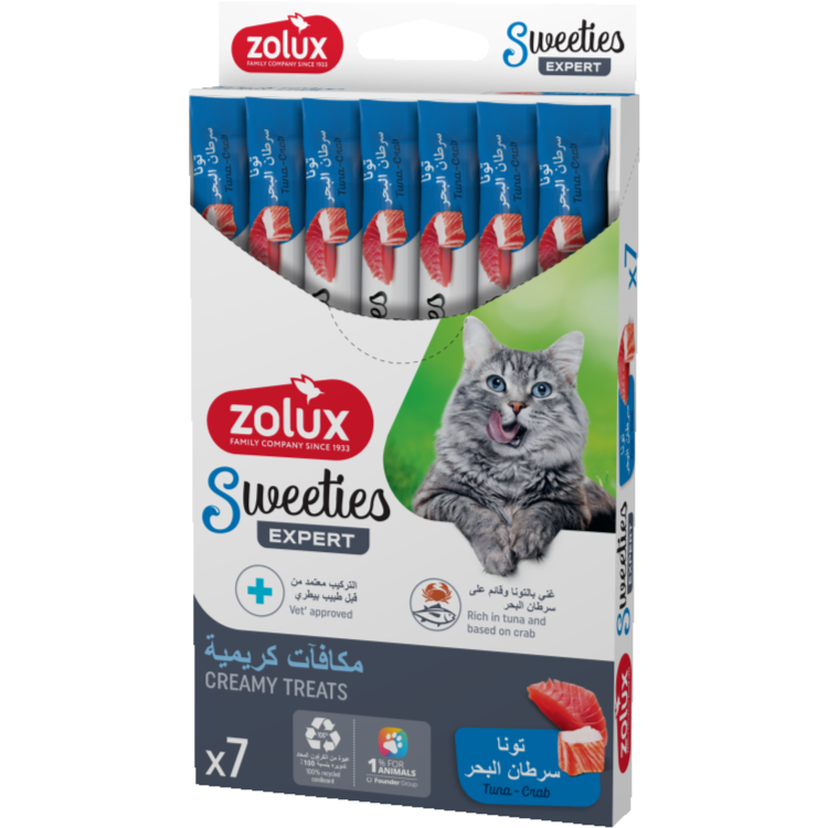 Sweeties Creamy Stick for Cats, Tuna Crab, 7 pcs/box