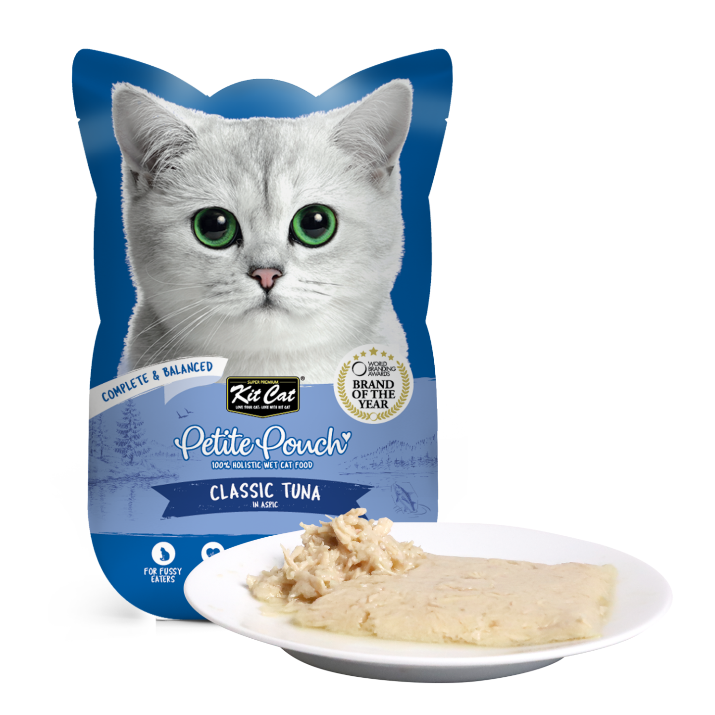 Kit Cat Petite Pouch Complete And Balanced Classic Tuna In Aspic
