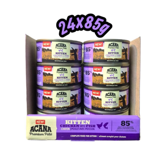 ACANA Premium Paté Chicken and Fish for Kittens (24x85g)