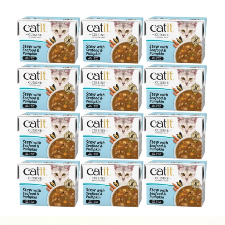 Catit Cuisine Seafood Stew with Pumpkin, 95g Tetra, 12pcs/box