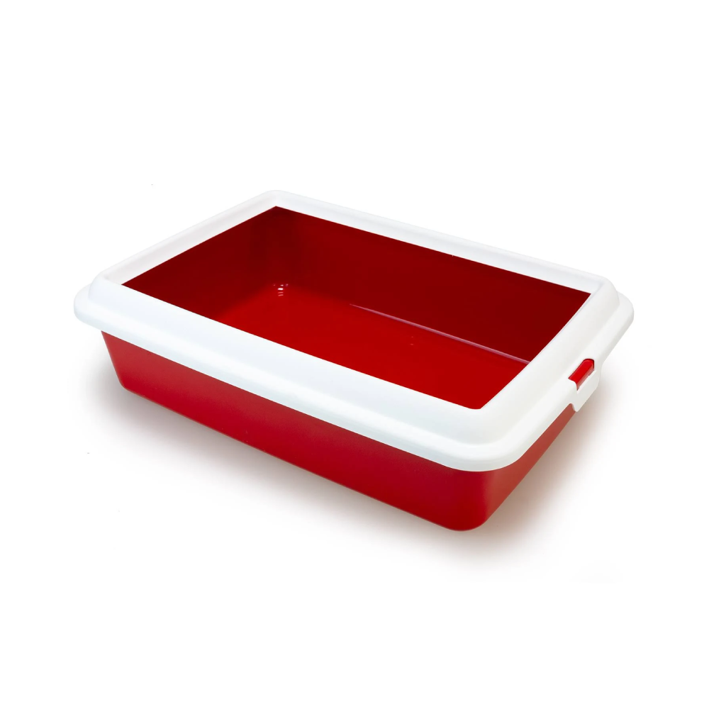 Hydra Maxi Litter Tray With Frame For Cats Red