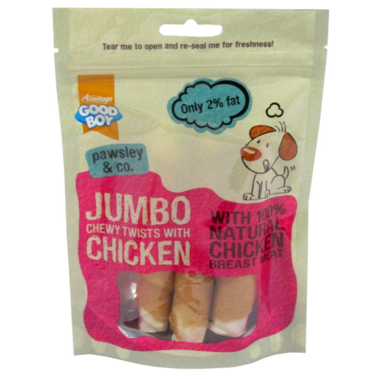 Goodboy Jumbo Chicken Chewy Twists 100 g