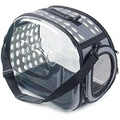 Transparent Pet Carrier for Kitten and Small Puppy (Grey)