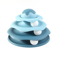 Ice-Cream Shaped Interactive Cat Turntable (Blue)