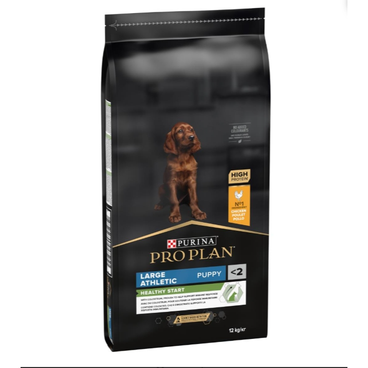 Pro Plan Healthy Start Large Athletic Puppy Dry Dog Food With Chicken, 12kg