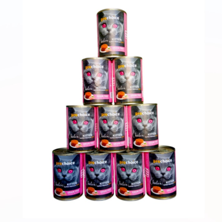 Prochoice Kitten Chicken Paté 400g  (10Canned)