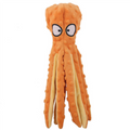 Squeaky Octopus Dog Toy (Orange)