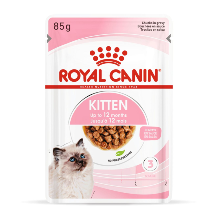 Royal Canin Kitten Gravy Cat Wet Food 85g Pouch
