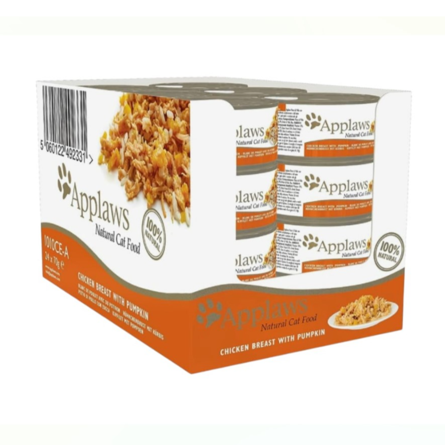 Applaws Chicken Breast with Pumpkin in Broth 24x70g