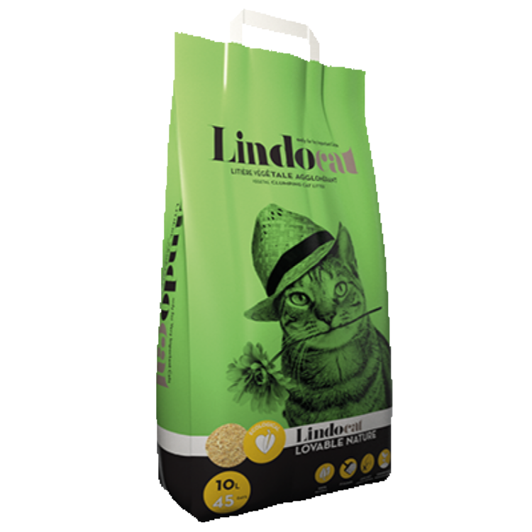 Lindocat Lovable Nature Biodegradable Clumping Cat Litter Corn, 6 L
