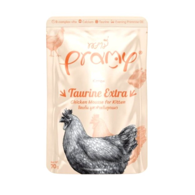Pramy Funtional Extra Taurine Chicken Mousse for Kitten 70g