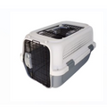 Outdoor Pet Air Transport Cage Dog and Cat Portable Carrier Box White (Small)