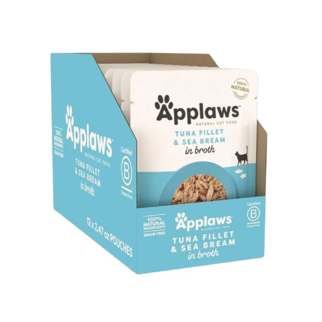 Applaws Tuna Fillet with Sea Bream 12x70g