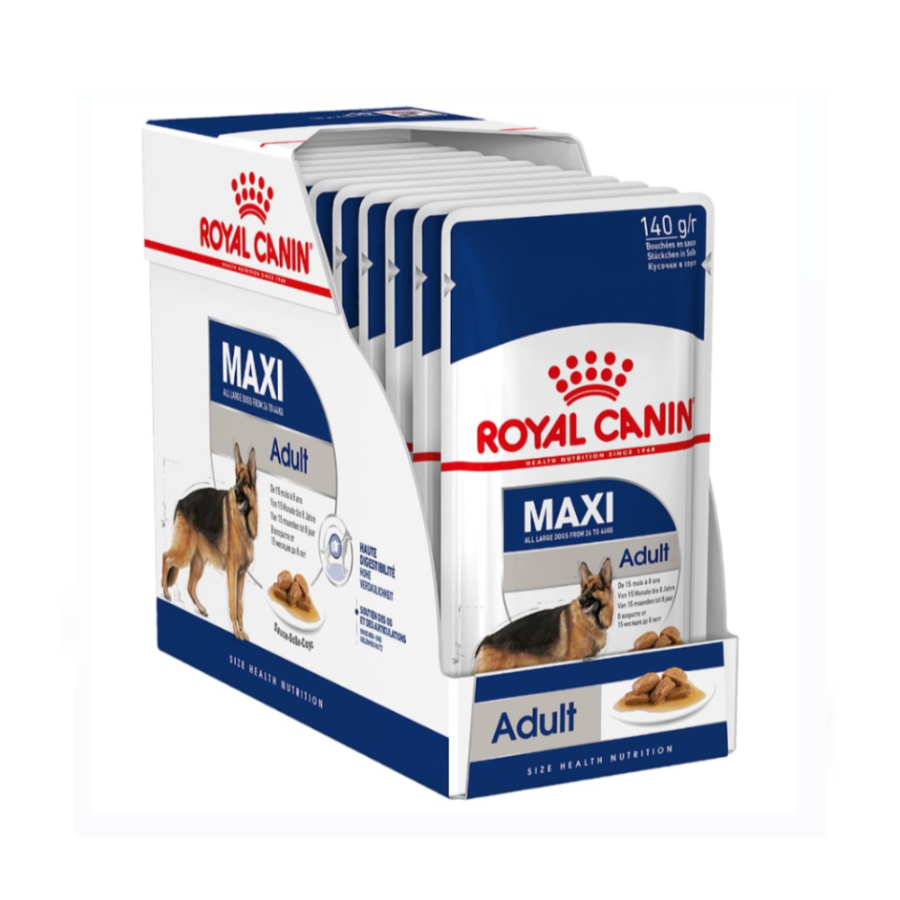 Royal Canin Maxi Adult Dog Wet Food 140g x 10 Pouches