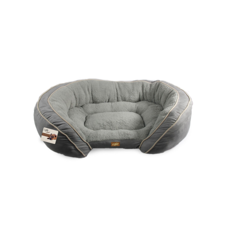 Luxury Lounge Dog Bed Grey, Large