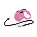 Flexi Retractable New Classic Cord Lead Pink, Medium, 5m