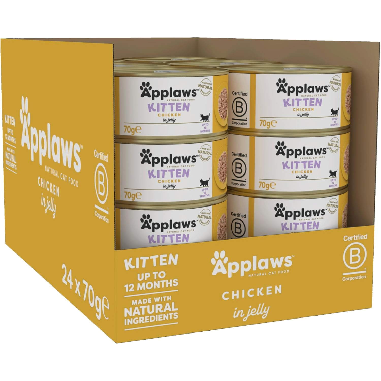 Applaws Kitten Chicken in Jelly 24x70G