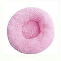 Calming Dog Bed Soft Round Pet Bed Soft Cat Cushion Mat Comfy Sleeping Nest Small Medium Pets Cats and Dog Pink (Medium)
