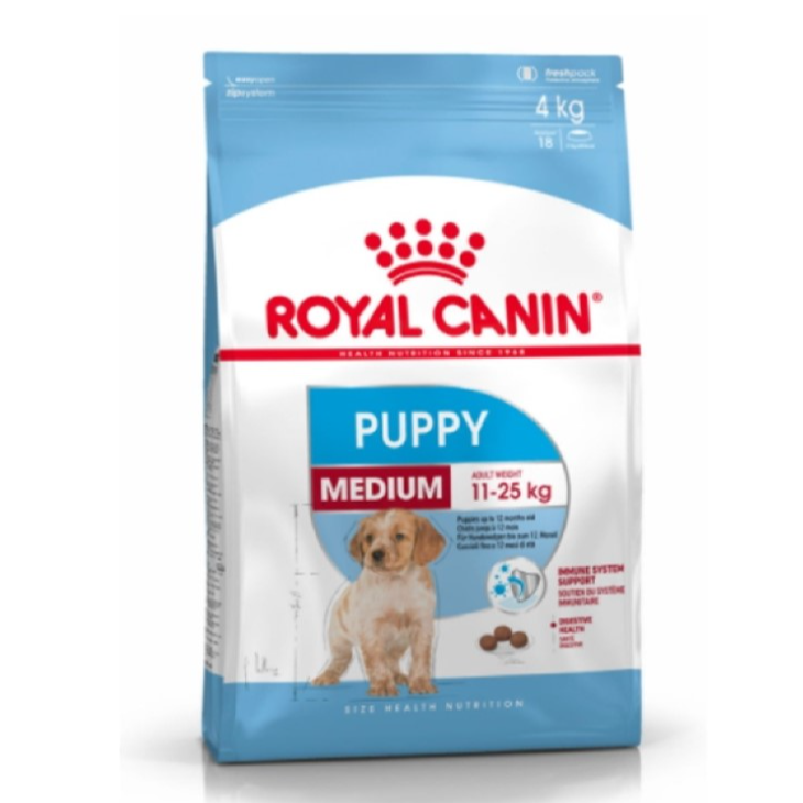 Royal Canin Medium Puppy Dry Dog Food 4kg