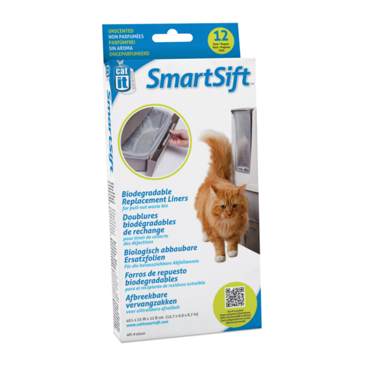 SmartSift Replacement Liners for Pull-Out Waste Bin, 40 x 25 x 22 cm