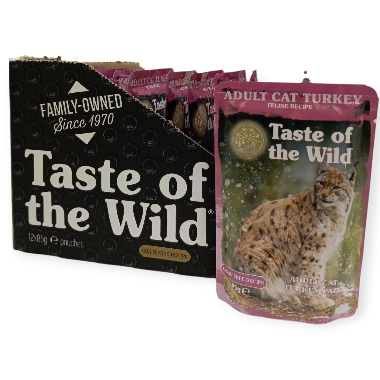Taste of the Wild Adult Cat Turkey Patê – 12x85g