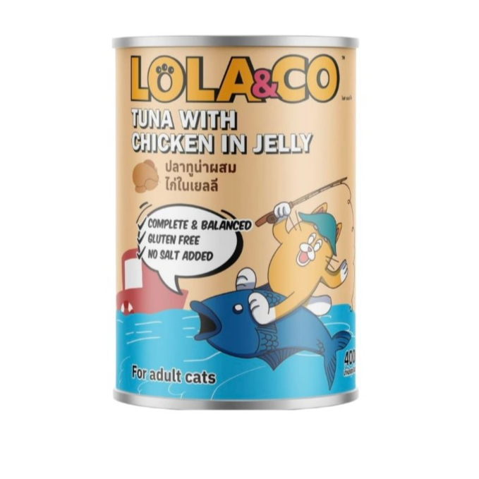 Lola & Co Can Tuna with Chicken in Jelly 400g