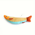 Catnip Crinkle Fish Toy (Yellow)