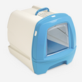 80's Cat Litter Box with Drawer Blue 50 x 40 x 42 cm