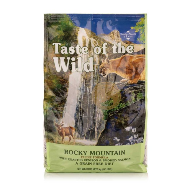 Taste of the Wild Rocky Mountain Feline Recipe with Roasted Venison & Smoke-Flavored Salmon 2kg