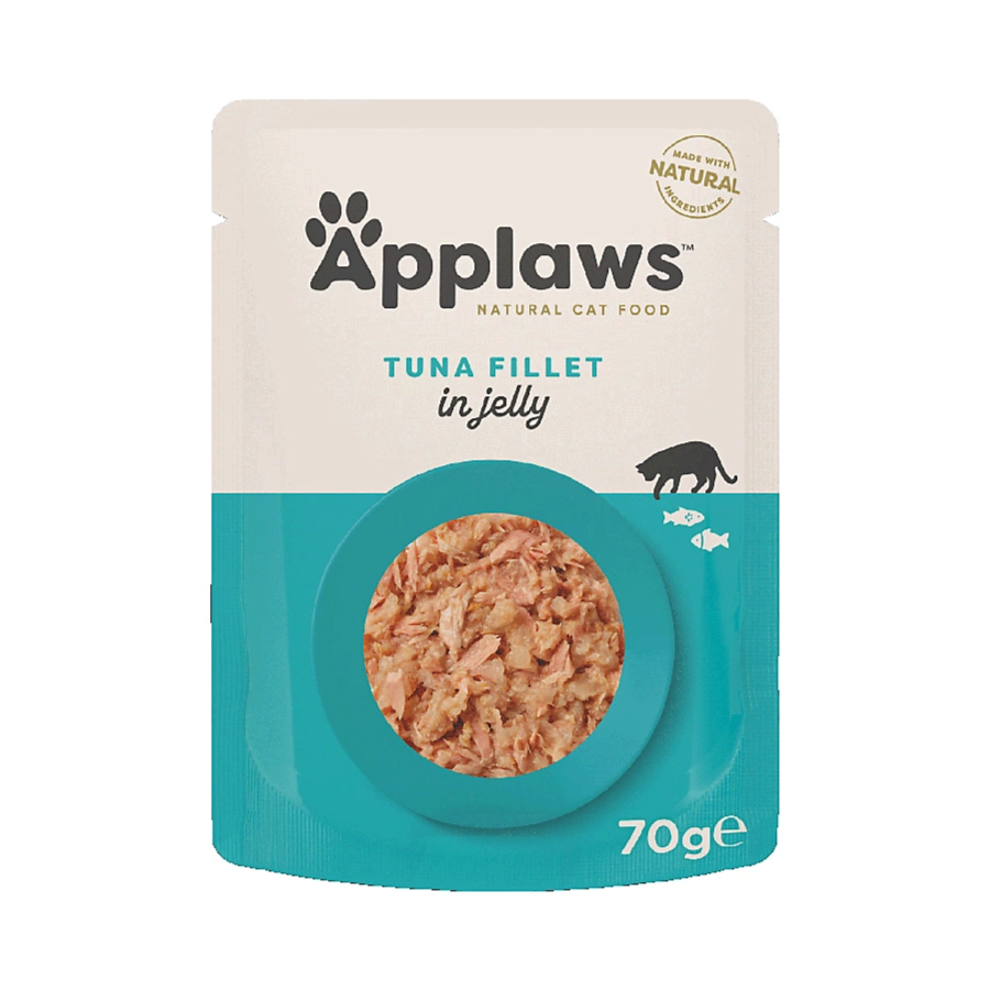 Applaws Natural Cat Food Tuna Fillet in jelly 16x70g