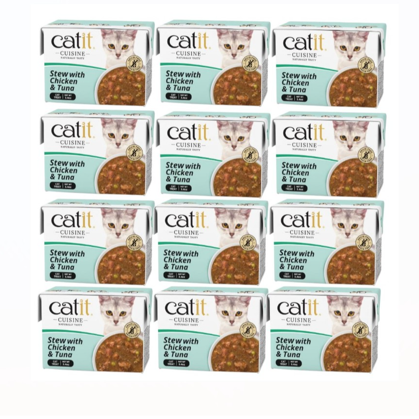 Catit Cuisine Chicken Stew with Tuna, 95g 12pcs/box