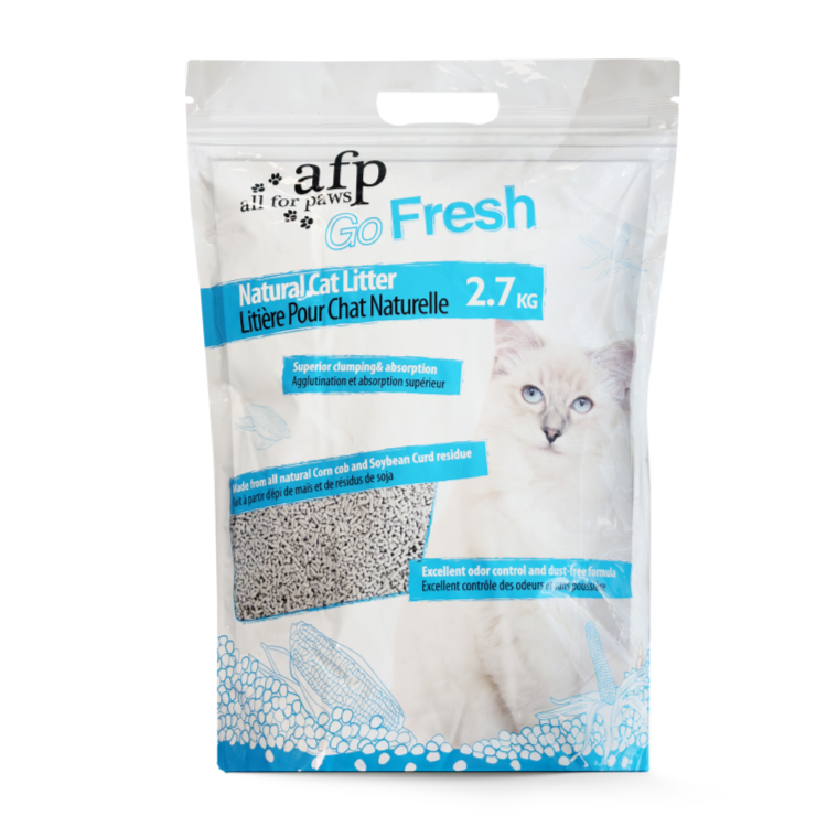 Go Fresh Clumping Natural Cat Litter Corn Cob 6 L, 2.7 kg