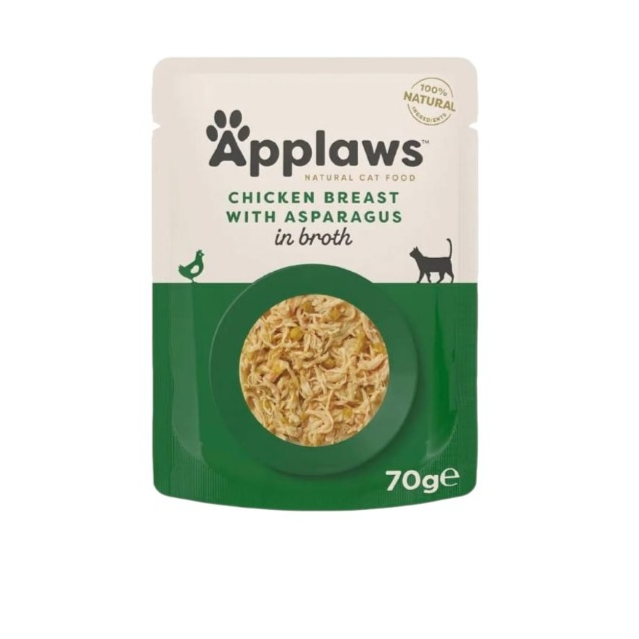 Applaws Chicken Breast with Asparagus in Broth 70g