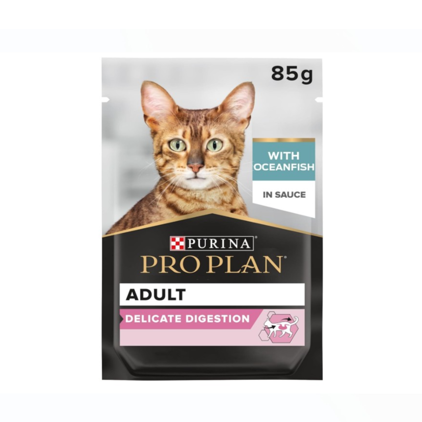 Purina Pro Plan Delicate Wet Cat Food Oceanfish in Gravy 85g