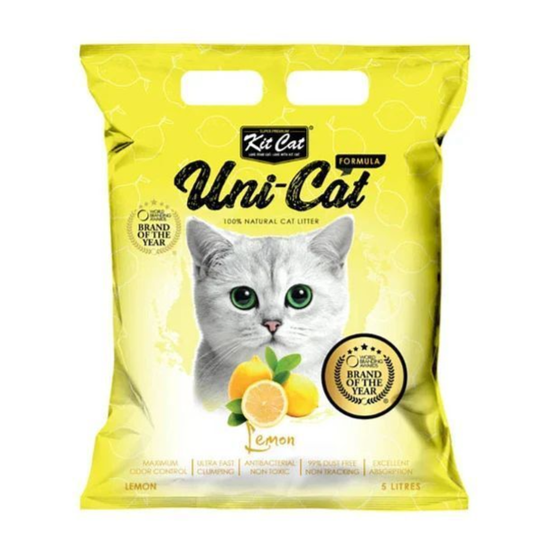 Kit Cat Ultra Clumping Cat Litter Lemon , 5L