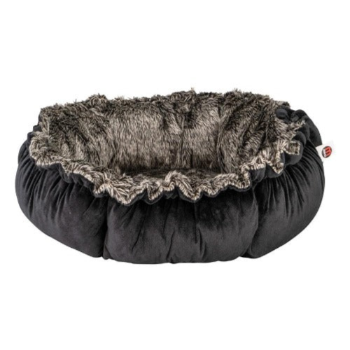 Mikki Cat Luxury Magic Pet Bed Pillow - Charcoal