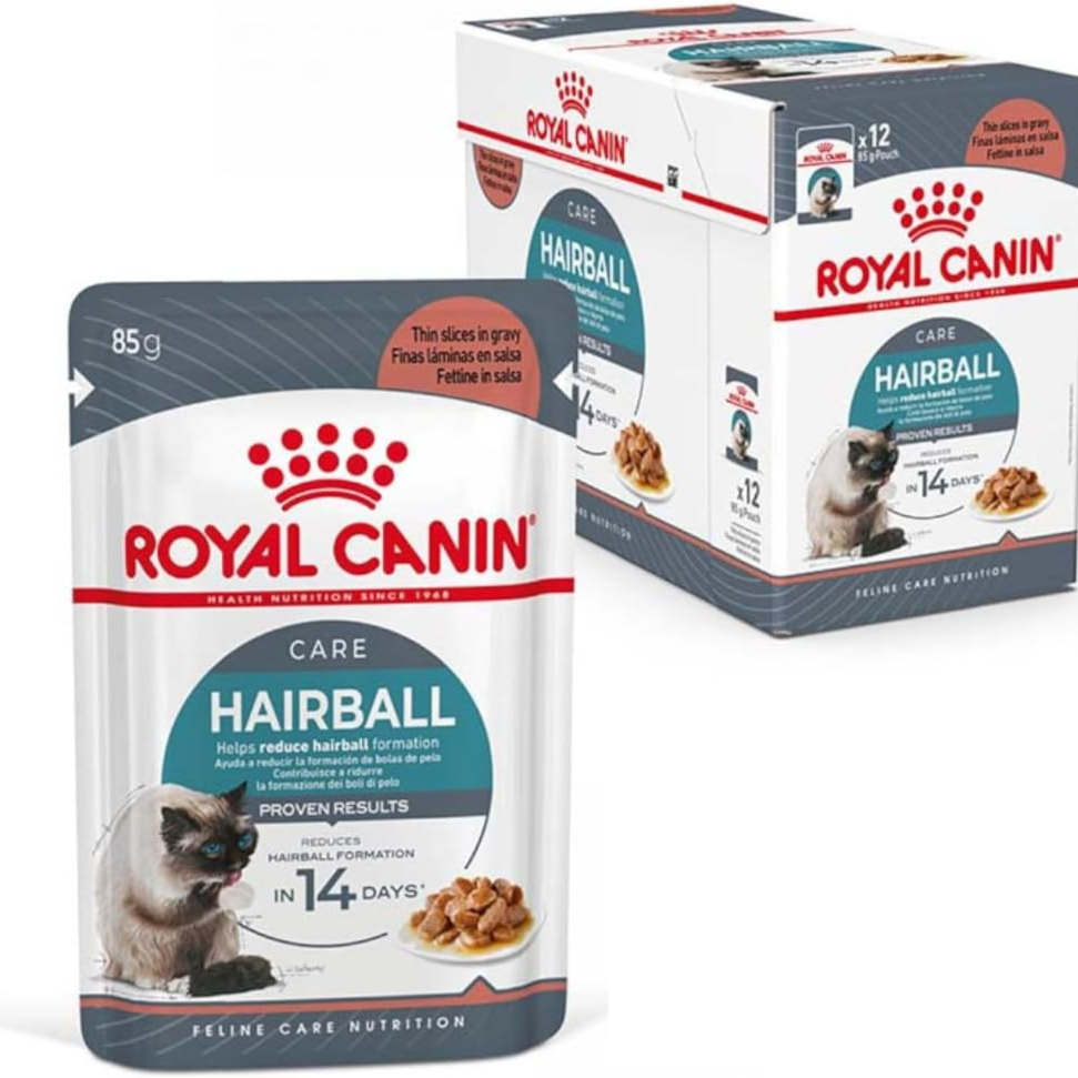 Royal Canin Hairball Care Gravy Cat Wet Food 85g x 12 Pouches