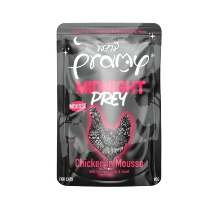 Pramy Midnight Prey Chicken In Mousse 80g
