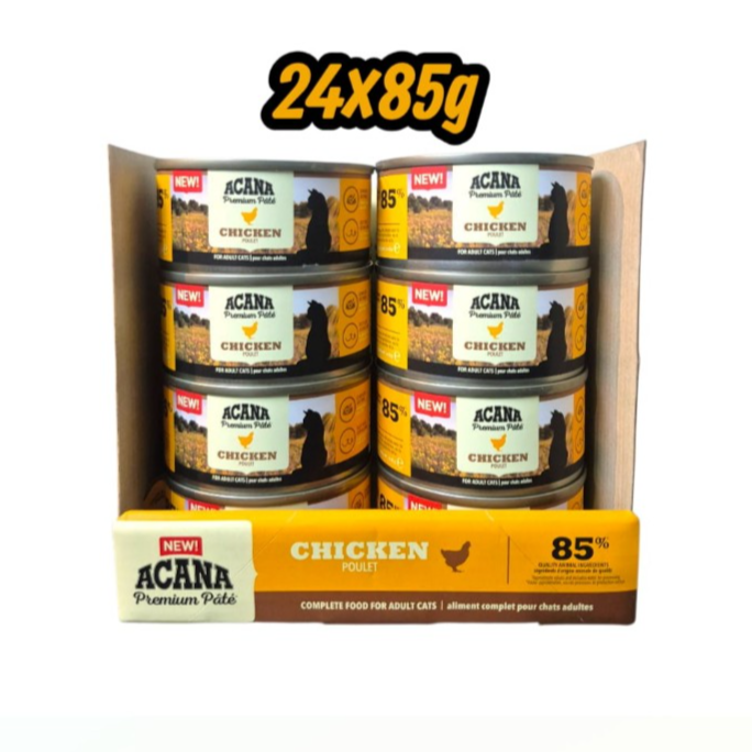 ACANA Premium Paté Chicken for Adult Cats (24x85g)
