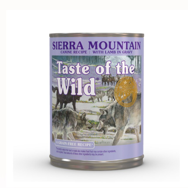 Taste of the Wild Sierra Mountain Adult Dog Wet Food 390g
