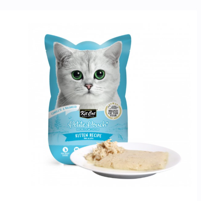 Kit Cat Petite Pouch Complete & Balanced Kitten Tuna in Aspic 70g
