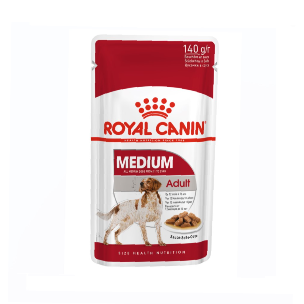 Royal Canin Medium Adult Dog Wet Food 140g Pouch