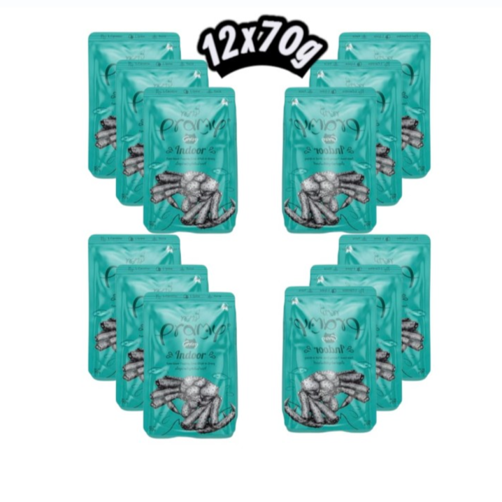 Pramy Funtional Indoor Tuna topping Kanikama 12x70g