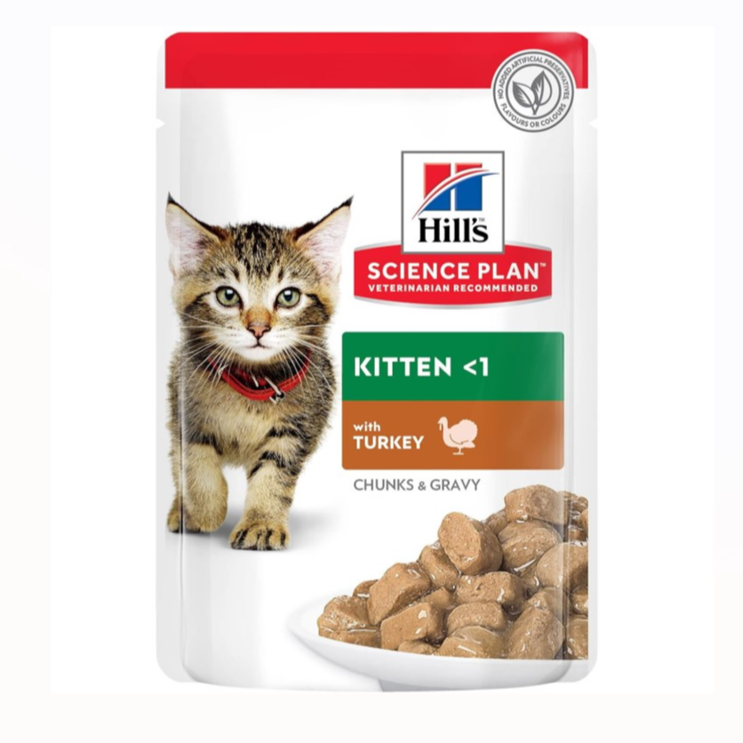 Hills Kitten Turkey in Gravy Cat Wet Food 85g Pouch