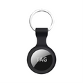 Apple Airtag Silicone Protective Case with Keychain, Black