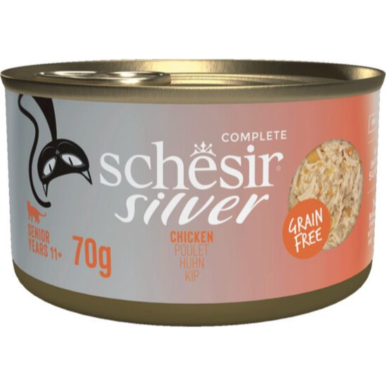 Schesir Silver Senior Complete Chicken 70gm