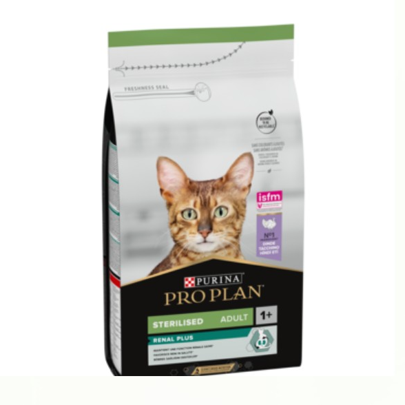 Purina Pro Plan Sterilised Adult Renal Plus Dry Cat Food with Turkey 1.5kg