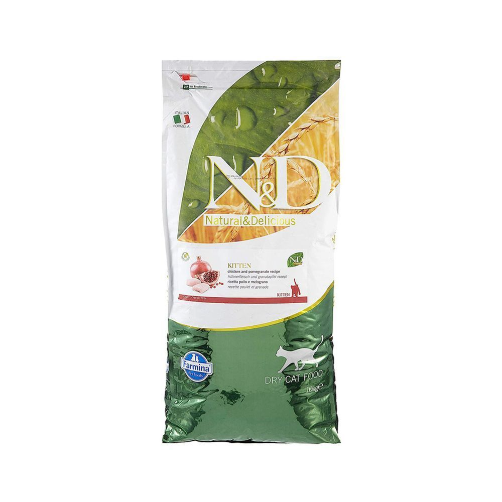 Farmina N&D Chicken & Pomegranate Kitten Dry Food, 10Kg