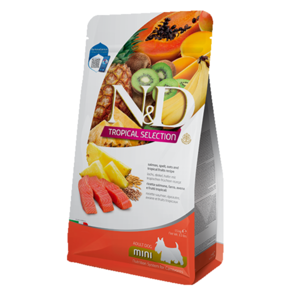 Farmina N&D Tropical Mini Adult Dry Dog Food With Salmon 1.5 kg