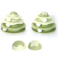 Ice-Cream Shaped Interactive Cat Turntable (Green)